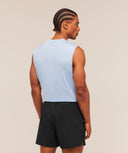 Train Cut Off Tank regular Tranquil Blue