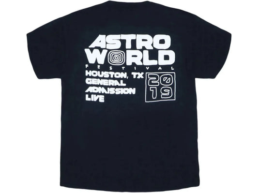 Travis Scott Astro Fest Black Tee