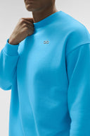 ALO Accolade Crew Neck Pullover Azure Blue