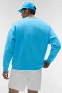 ALO Accolade Crew Neck Pullover Azure Blue