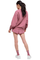 Accolade Crew Neck Pullover Pink Wild Rose