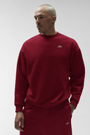 ALO Accolade Crew Neck Pullover Summer Romance Red