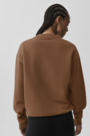 Accolade Crew Neck Pullover Sun Kissed Brown