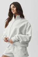 Accolade 1/4 Zip Pullover White Heather