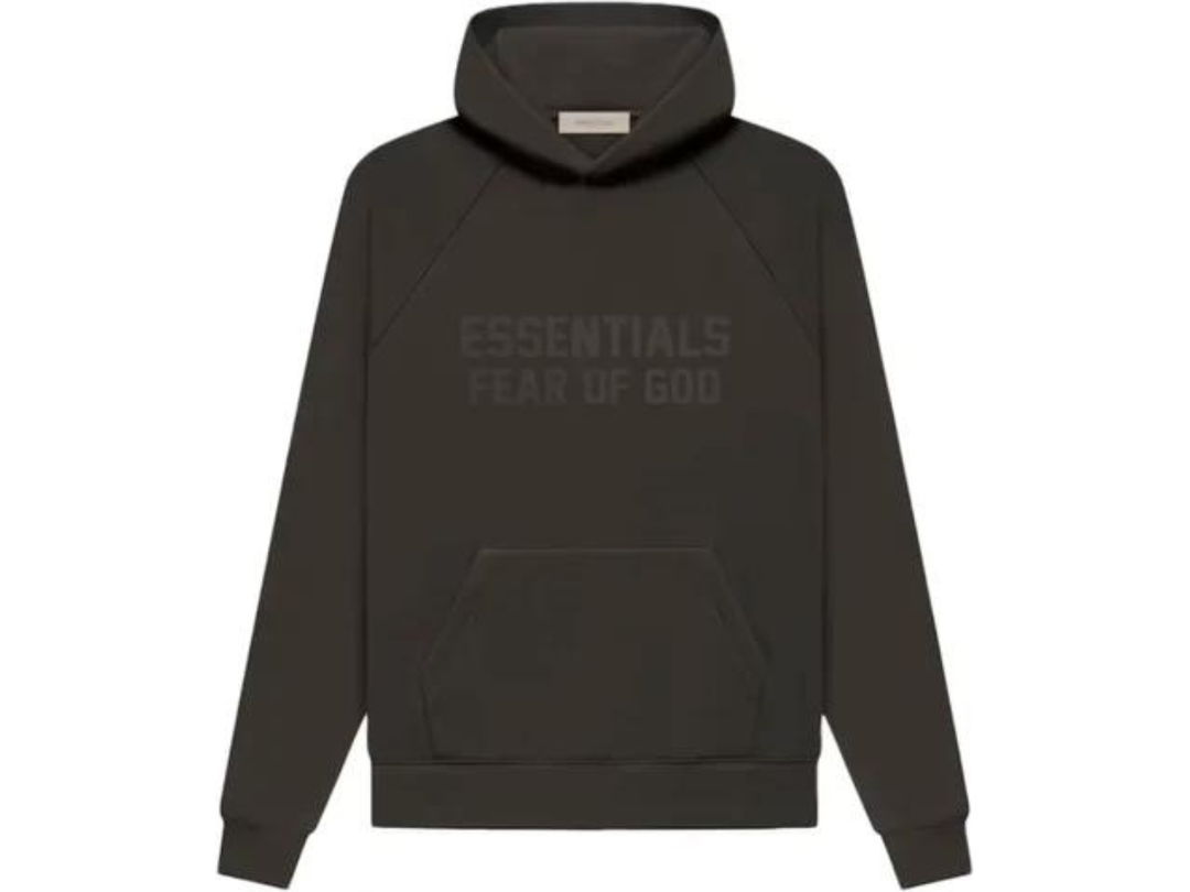 FEAR OF GOD ESSENTIALS HOODIE SS23 - OFF-BLACK