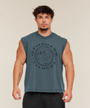 Vintage Legacy Tank oversized fit Stealth Blue
