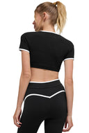 Airbrush Race Pace Short Sleeve Black/White