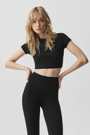 Cropped Timeless Tee Black
