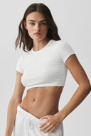 Cropped Timeless Tee White