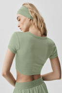 Cropped Timeless Tee Dune Grass