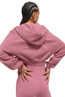 Sweet Escape Zip Up Hoodie Pink Wild Rose