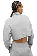 Cropped Serenity Coverup Athletic Heather Grey