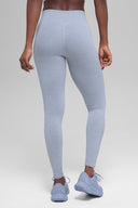 Seamless High-Waist Two Tone Rib Legging Winter Frost Heather
