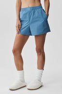 Pinstripe Daylight Boxer Short California Blue/White