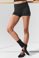 3" ALO Softsculpt High-Waist Precision Short Black