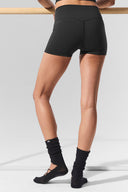 3" ALO Softsculpt High-Waist Precision Short Black