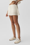 Semi-Sheer Golden Hour Tennis Skirt Ivory