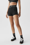 3" ALO Softsculpt High-Waist Amp It Up Short Black