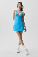 Airbrush Splendor Dress Azure Blue
