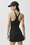 Airbrush Lock In Tennis Dress Black