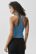 Airbrush Lock In Bra Tank California Blue