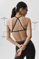 Airlift Trifecta Bra Black/White