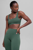 ALO Softsculpt Precision Bra Clover Green