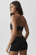 ALO Softsculpt Feel The Heat Halter Bra Black
