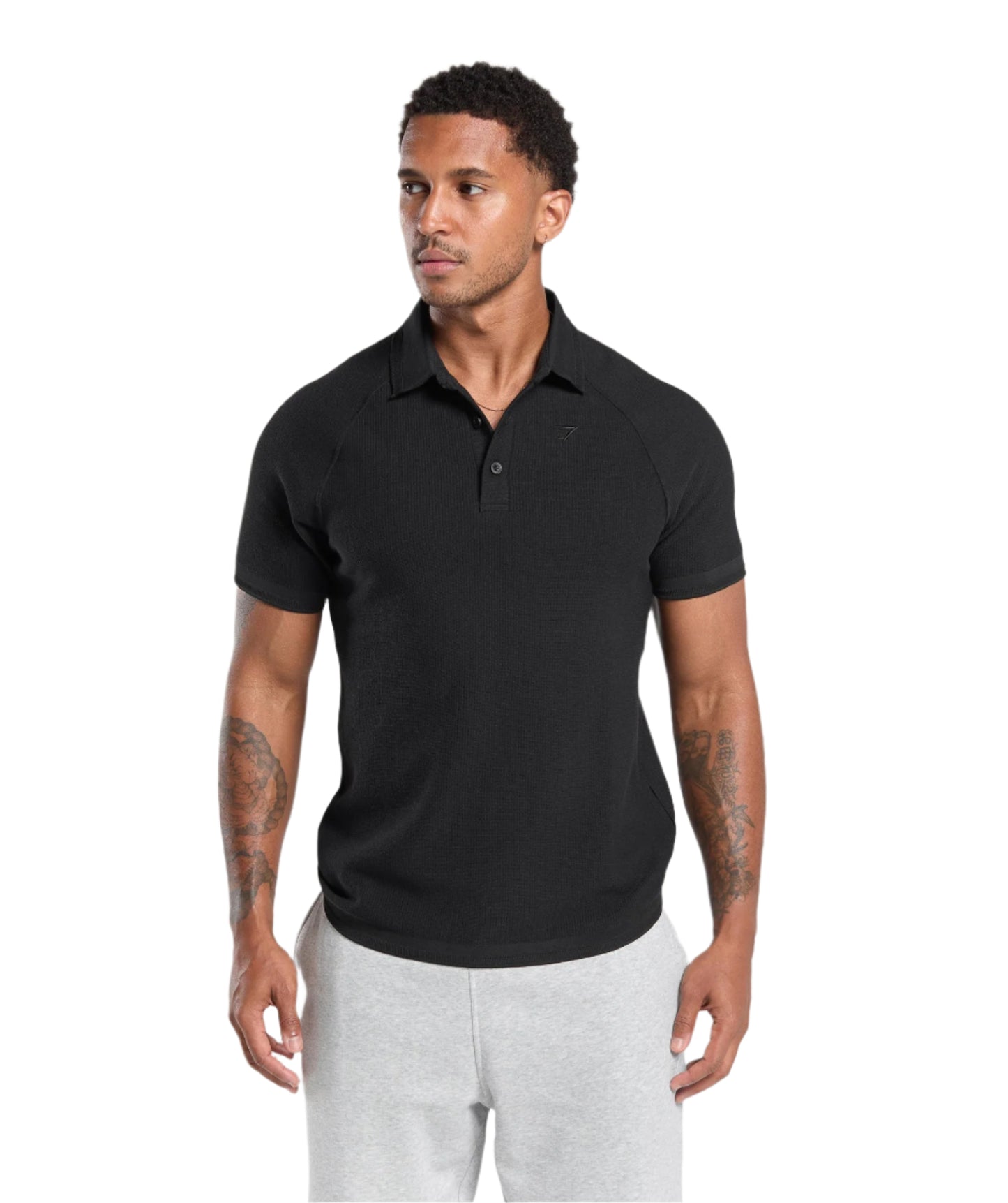 Gymshark Seamless Polo Shirt - Black