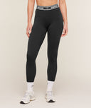 Waistband Logo Leggings regular Black