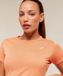 Washed Pastel Baby Tee Pop Dayglow Peach/Wash