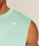 Washed Pastels Tank oversized fit Pop Turquoise/Wash