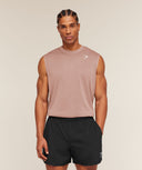 Washed Pastels Tank oversized fit Taupe Brown/Wash