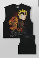 3055 - NARUTO CUTOFFS OFF BLACK/YELLOW