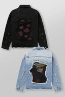 5133 - NARUTO DISTRESSED DENIM JACKETS BLUE