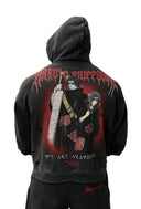 5086 - NARUTO ZIP-UP HOODIES BLACK/RED