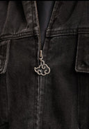 5133 - NARUTO DISTRESSED DENIM JACKETS BLACK