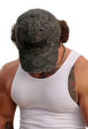 9137 - NARUTO WASHED DAD HATS GRAY/BLACK