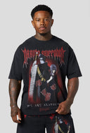 4319 - NARUTO ARTWORK TEES BLACK/RED/WHITE