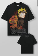 4319 - NARUTO ARTWORK TEES BLACK/YELLOW