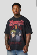 4319 - NARUTO ARTWORK TEES BLACK/RED