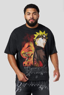 4319 - NARUTO ARTWORK TEES BLACK/YELLOW