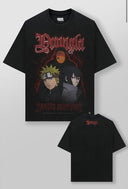 4319 - NARUTO ARTWORK TEES BLACK/RED