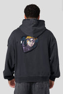 5073 - NARUTO PEEK THROUGH HOODIES BLACK/YELLOW