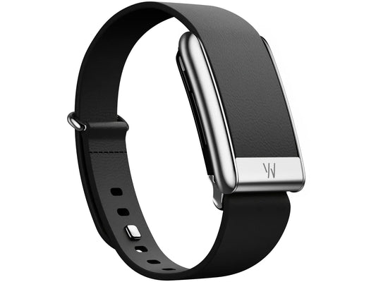 Whoop 5.0 Leatherluxe Tapered Black with Titanium Band (12 Month Peak Subscription Included)