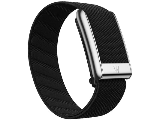 Whoop 5.0 Superknit Luxe Obsidian with Titanium Band (12 Month Peak Subscription Included)