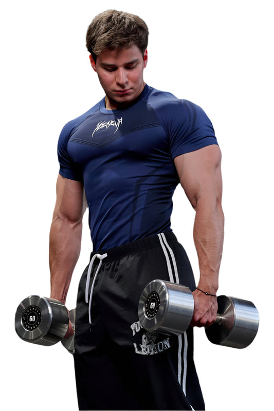 YOUNG LA 475 4041 - Warrior Compression Tees Navy