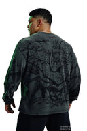 8002 - Batman Comic Longsleeves Grey Wash