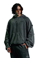 5218 - Batman Street Hoodies Grey Wash