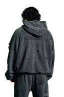 5218 - Batman Street Hoodies Grey Wash